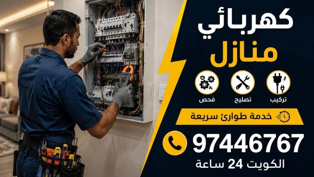 فني كهربائي منازل يركب ثريا مودرن بالكويت - فحص وتصليح وتركيب وخدمة طوارئ سريعة 97446767