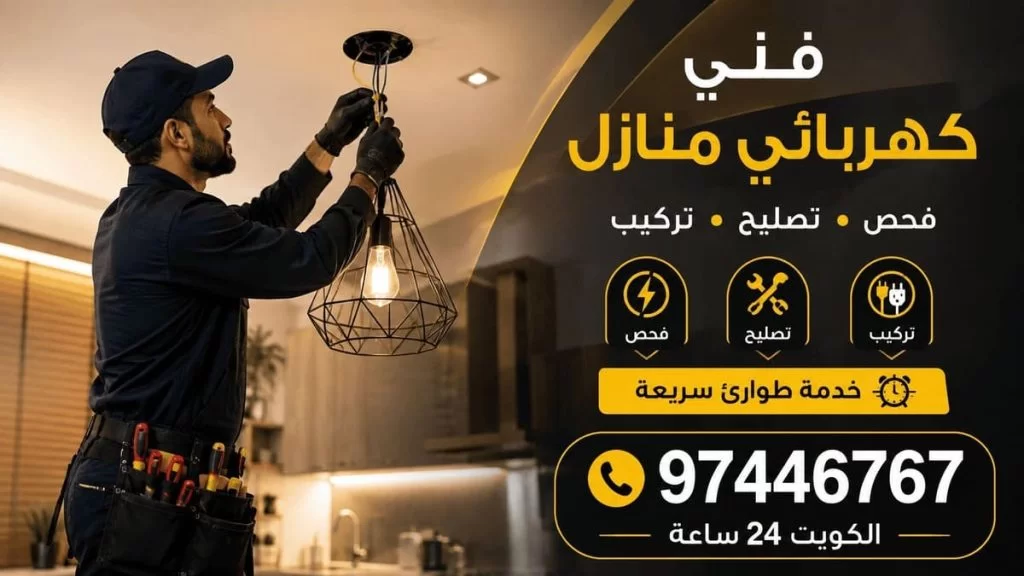 فني كهربائي منازل الكويت يفحص لوحة الكهرباء بجهاز القياس - خدمة 24 ساعة فحص وتصليح وتركيب 97446767
