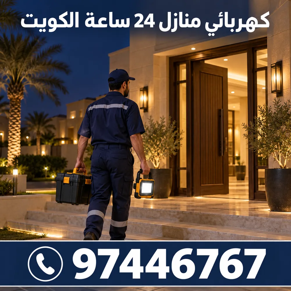 كهربائي منازل 24 ساعة في الكويت يصل ليلاً إلى فيلا — 97446767