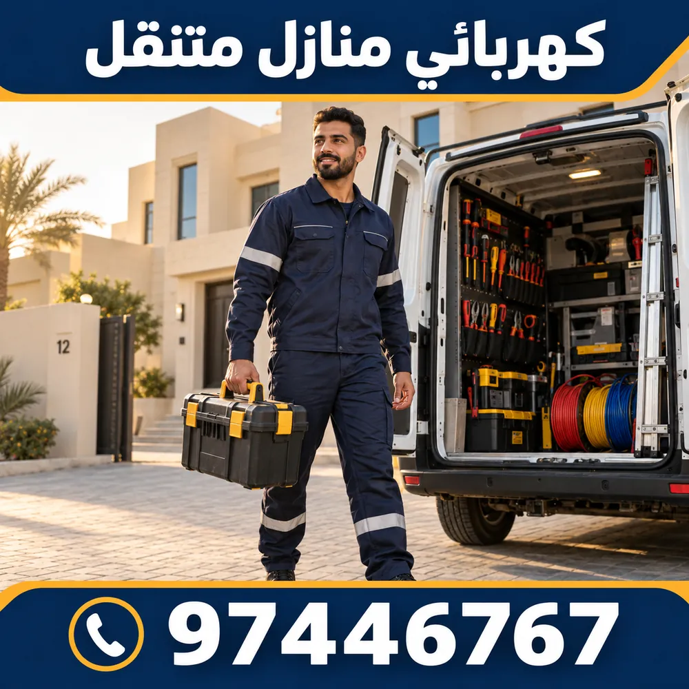 كهربائي منازل متنقل بسيارة مجهزة بالعدة وقطع الغيار في الكويت — 97446767